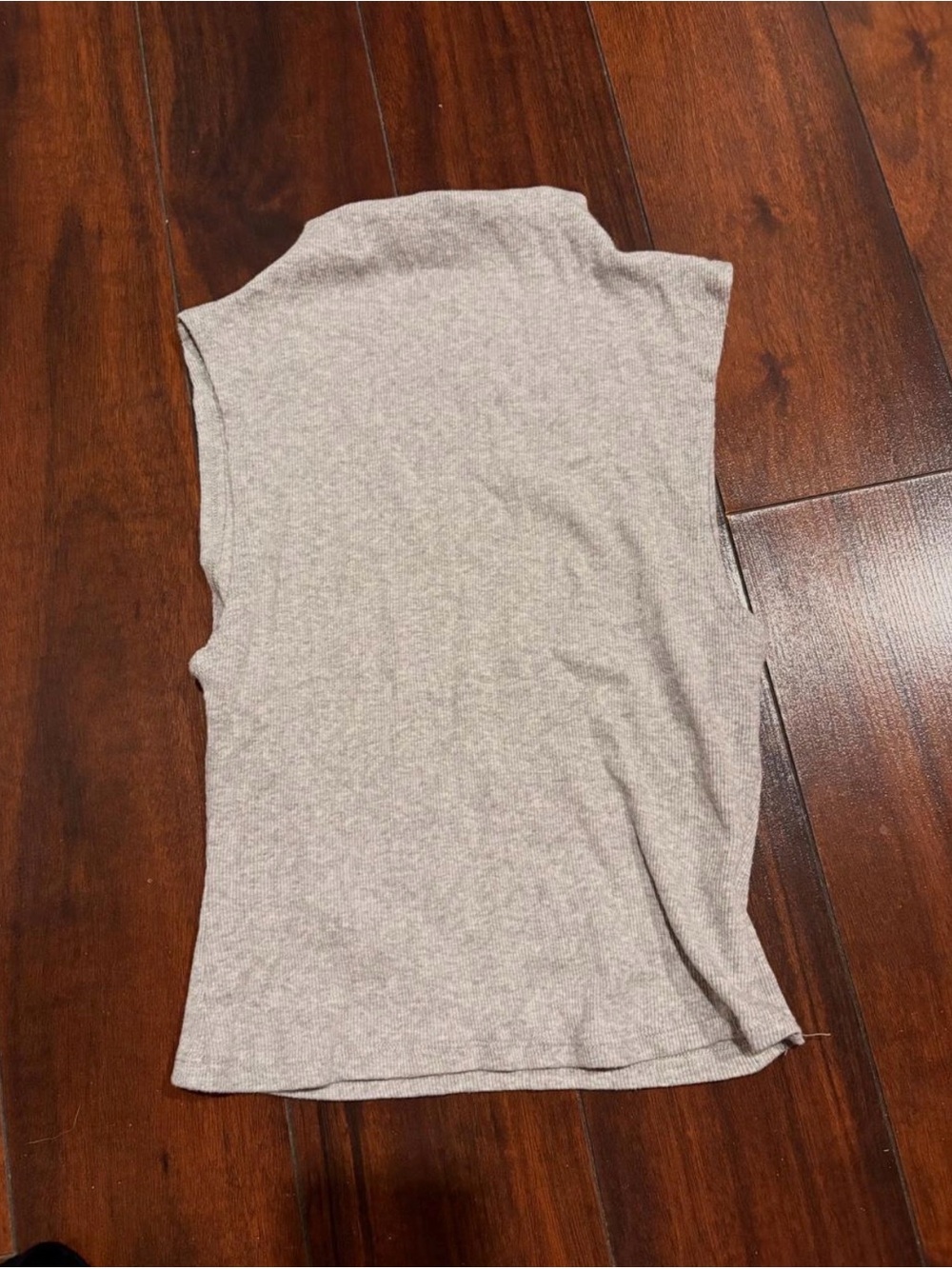 Ardene Light Heather Gray Sleeveless Mock Neck Tank